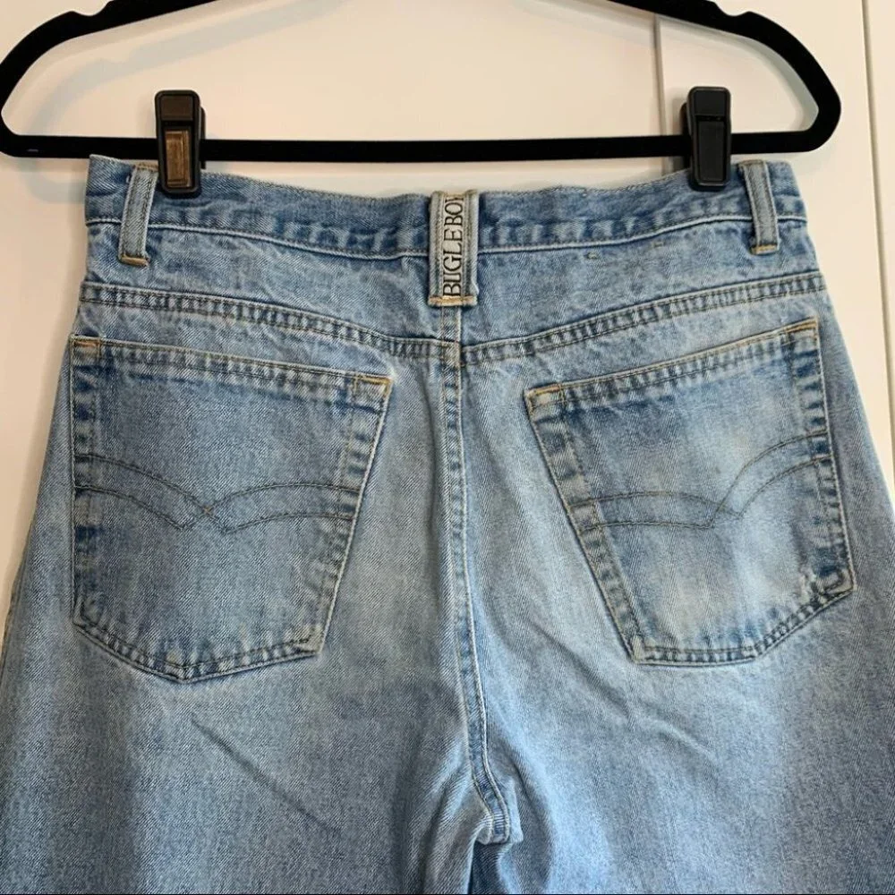 Vintage Bugle Boy Light Wash Straight Leg Jeans